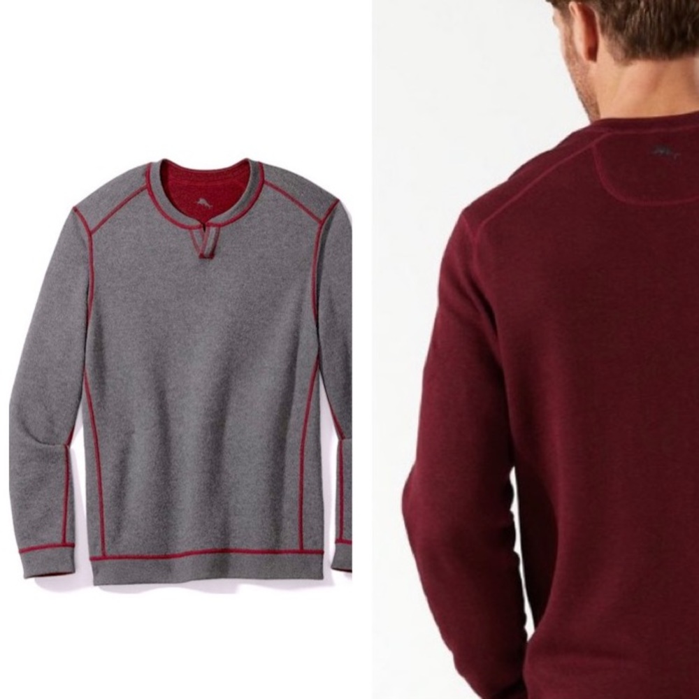 Reversible Tommy Bahama Flipshore Sweatshirt NWOT